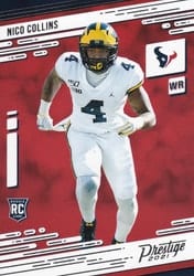 2021 Panini Prestige Base Set Nico Collins #237 card