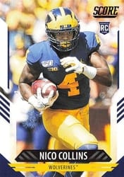 2021 Score Base Set Nico Collins #335 card