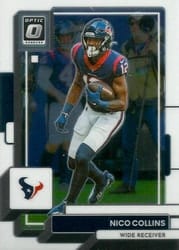 2022 Donruss Optic Base Set Nico Collins #79 card