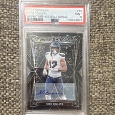 2024 Panini Obsidian Base International Signatures Nico Collins #75 card