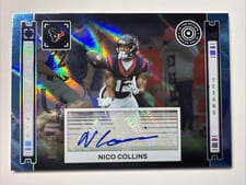 2024 Panini Photogenic In The Action Autographs Nico Collins #IAA-NCO card