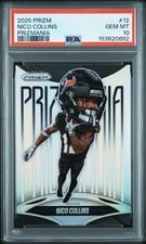 2025 Panini Prizm Prizmania Nico Collins #12 card