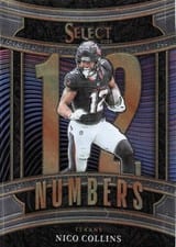 2025 Panini Select Select Numbers Nico Collins #8 card