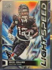 2025 Topps Cosmic Chrome Light Speed Nico Collins #LS-27 card