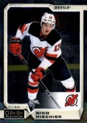 2018-19 O-Pee-Chee Platinum Base Set Nico Hischier #65 card