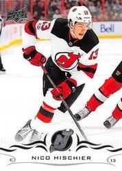 2018-19 Upper Deck Base Set Nico Hischier #110 card