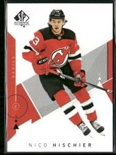 2018 SP Authentic Nico Hischier #73 card