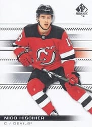 2019-20 SP Authentic Base Set Nico Hischier #28 card