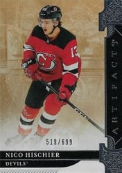 2019-20 Upper Deck Artifacts Base Set Nico Hischier #125 card