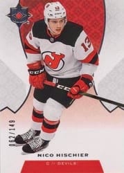 2019-20 Upper Deck Ultimate Collection Base Set Nico Hischier #14 card