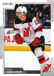 2020-21 O-Pee-Chee Base Set Nico Hischier #48 card
