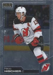 2020-21 O-Pee-Chee Platinum Base Set Nico Hischier #146 card