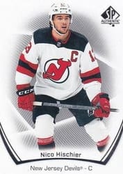 2021-22 SP Authentic Base Set Nico Hischier #39 card