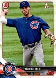 2018 Bowman Draft Base Set Nico Hoerner #BD-165 card
