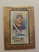 2020 Topps Allen & Ginter Mini Autographs Nico Hoerner #MA-NH card