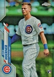 2020 Topps Chrome Base Set Nico Hoerner #161b card