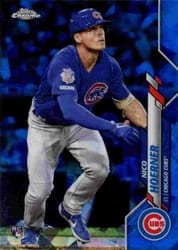 2020 Topps Chrome Sapphire Edition Base Set Nico Hoerner #70 card
