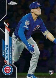 2020 Topps Chrome Update Base Set Nico Hoerner #U-55 card