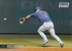 2021 Stadium Club Chrome Base Set Nico Hoerner #256 card