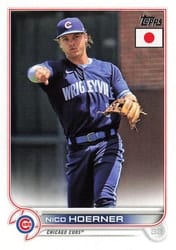 2022 Topps Japan Edition Base Set Nico Hoerner #181 card