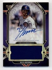 2024 Topps Triple Threads Autograph Single Jumbo Relics Nico Hoerner #AJR-NH card