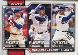 2026 Topps Base Set Nico Hoerner/Freddie Freeman/Trea Turner #151 card