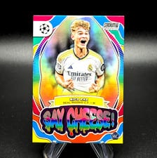 2023 Topps Stadium Club Chrome UEFA Say Cheese Nico Paz #SC-NP card