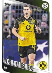 2025-26 Topps UEFA Club Competitions Base Set Nico Schlotterbeck #99 card