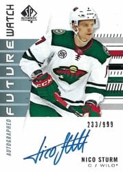 2019-20 SP Authentic Base Set Nico Sturm #166 card
