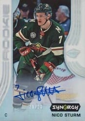 2019-20 Upper Deck Synergy Base Set Nico Sturm #43 card