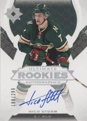 2019-20 Upper Deck Ultimate Collection Base Set Nico Sturm #123 card