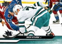 2023-24 Upper Deck Base Set Nico Sturm #393 card