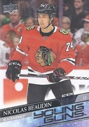 2020-21 Upper Deck Base Set Nicolas Beaudin #226 card