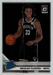 2019-20 Donruss Optic Base Set Nicolas Claxton #171 card