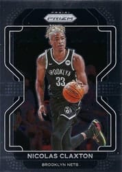 2021-22 Panini Prizm Base Set Nicolas Claxton #38 card