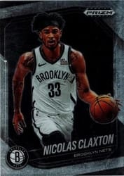 2024-25 Panini Prizm Black Base Set Nicolas Claxton #120 card
