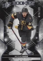 2019-20 SPx Base Set Nicolas Hague #71 card