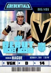2019-20 Upper Deck Credentials Base Set Nicolas Hague #132 card