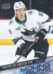 2020-21 Upper Deck Base Set Nicolas Meloche #463 card