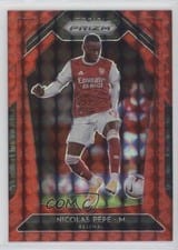 2020 Panini Prizm Premier League Nicolas Pepe Red Mosaic Prizm #42 card