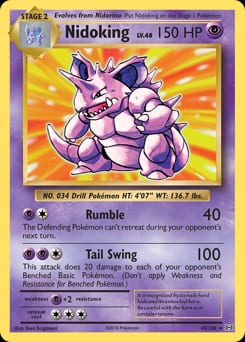 Evolutions Nidoking #45 card