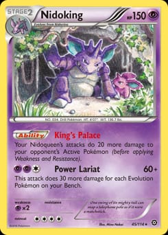 Steam Siege Nidoking #45 card