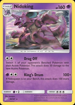 Team Up Nidoking #59 card
