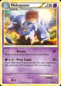 2010 HS—Triumphant Nidoqueen #28 card