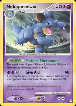 2007 Mysterious Treasures Nidoqueen #31 card