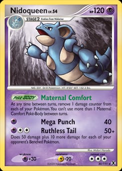 2009 Rising Rivals Nidoqueen #30 card