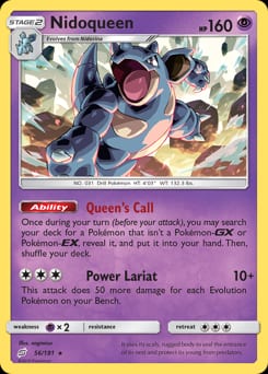 Team Up Nidoqueen #56 card