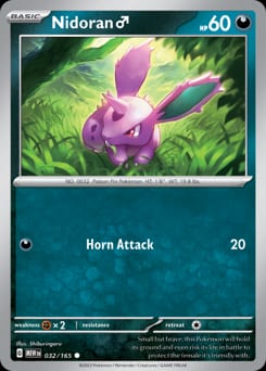 2023 151 Nidoran ♂ #32 card