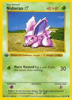 Base Nidoran ♂ #55 card
