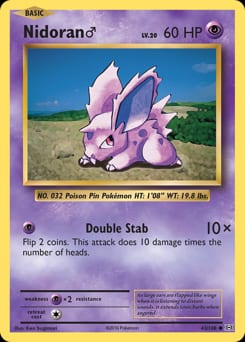 Evolutions Nidoran ♂ #43 card